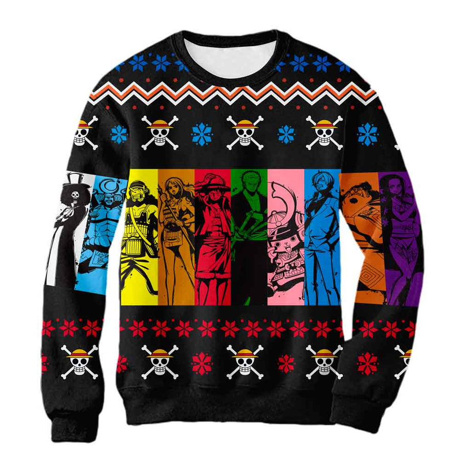 Sudadera Navideña Tripulación Sombrero De Paja