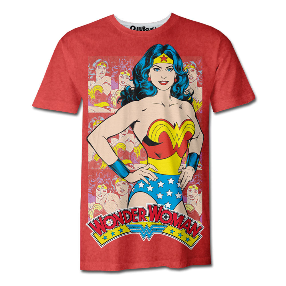 DC Comics Pijama de mujer maravilla para niños, de longitud completa, para regalo