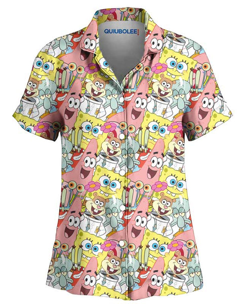 Camisa Pijama Amigos Esponjosos