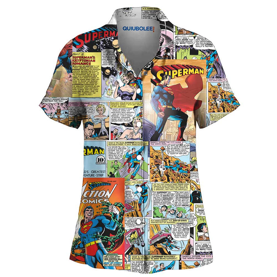 Camisa Pijama Superman Comic