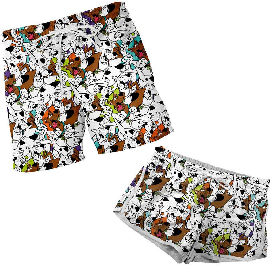 Short Pijama Scooby Doo Black And Scooby