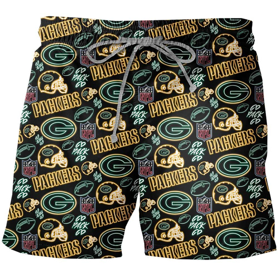 Traje De Baño Hombre Packers Neon