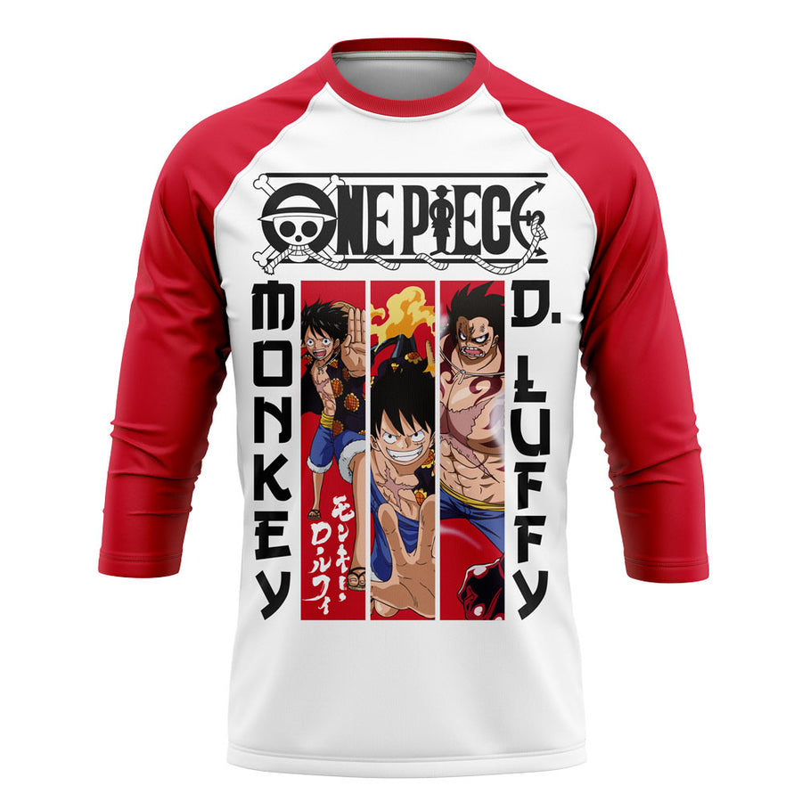 Playera Pijama Ranglan Luffy Gears