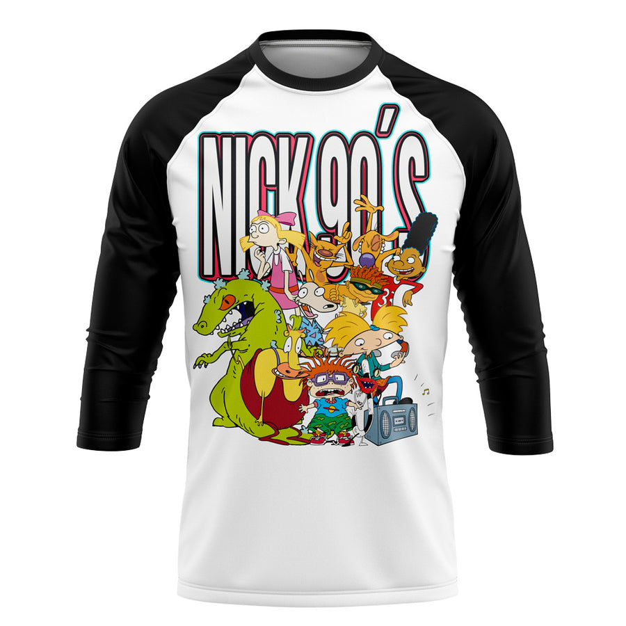 Playera Pijama Ranglan Nick 90s