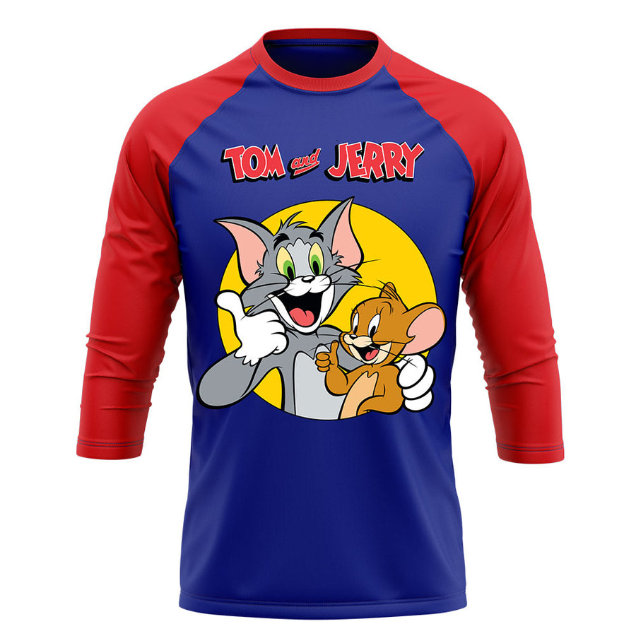 Playera Pijama Ranglan Tom y Jerry Oficial