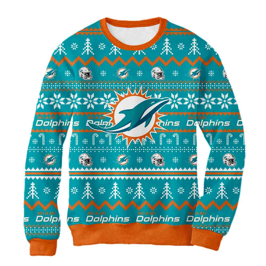Sudadera Navideña Miami Dolphins