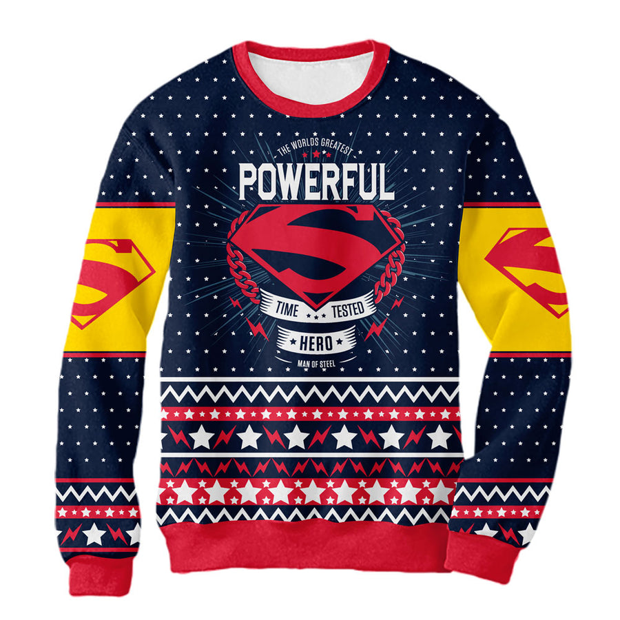 Sudadera Navideña Superman Powerful