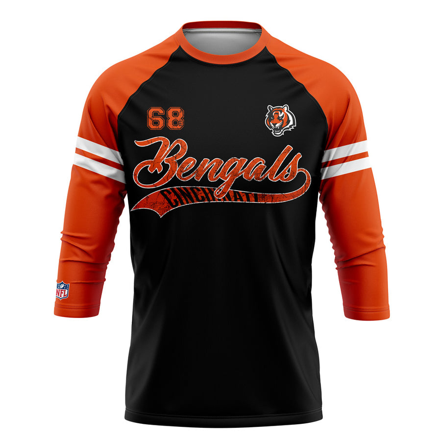 Playera Pijama Ranglan Cincinnati Bengals Classic