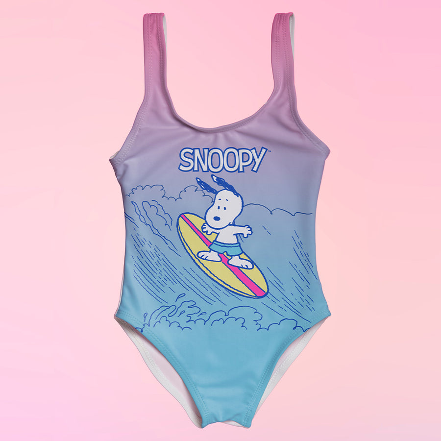 Traje De Baño Completo Snoopy Surf