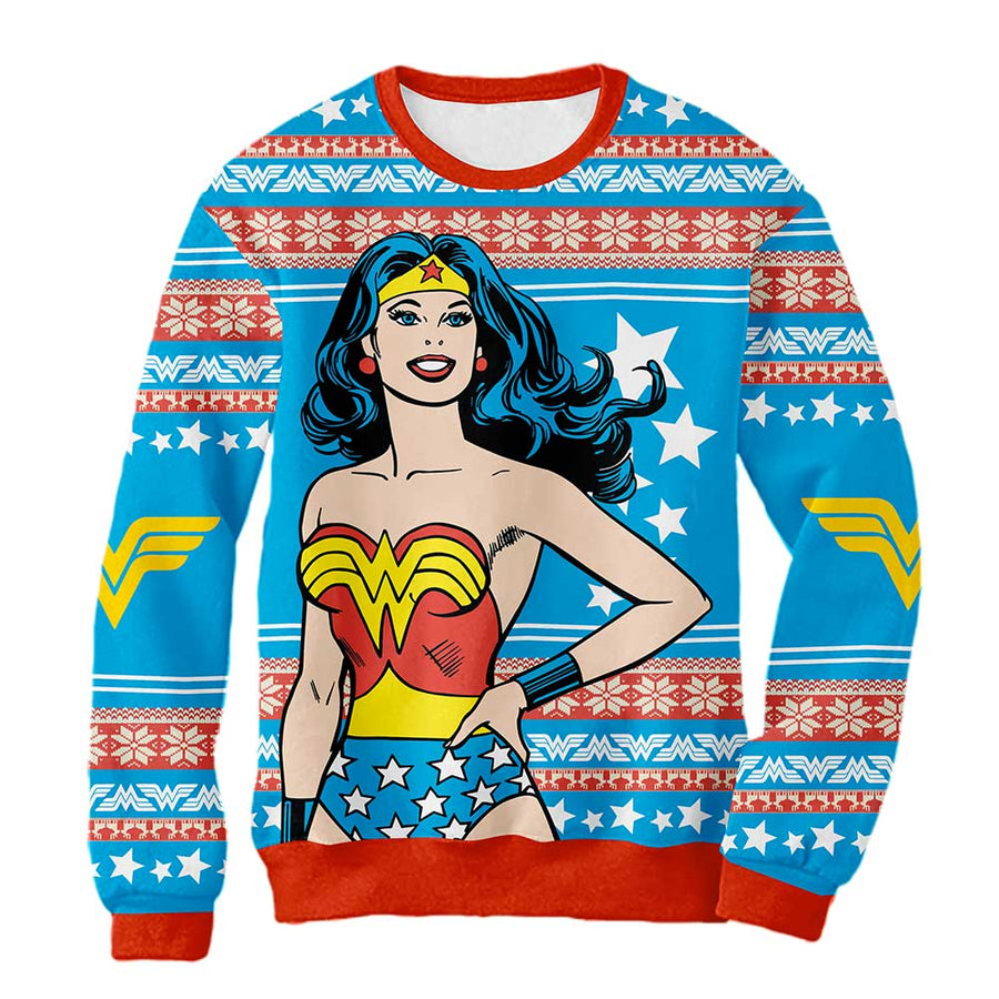 Sudadera Navideña Wonder Woman Stars
