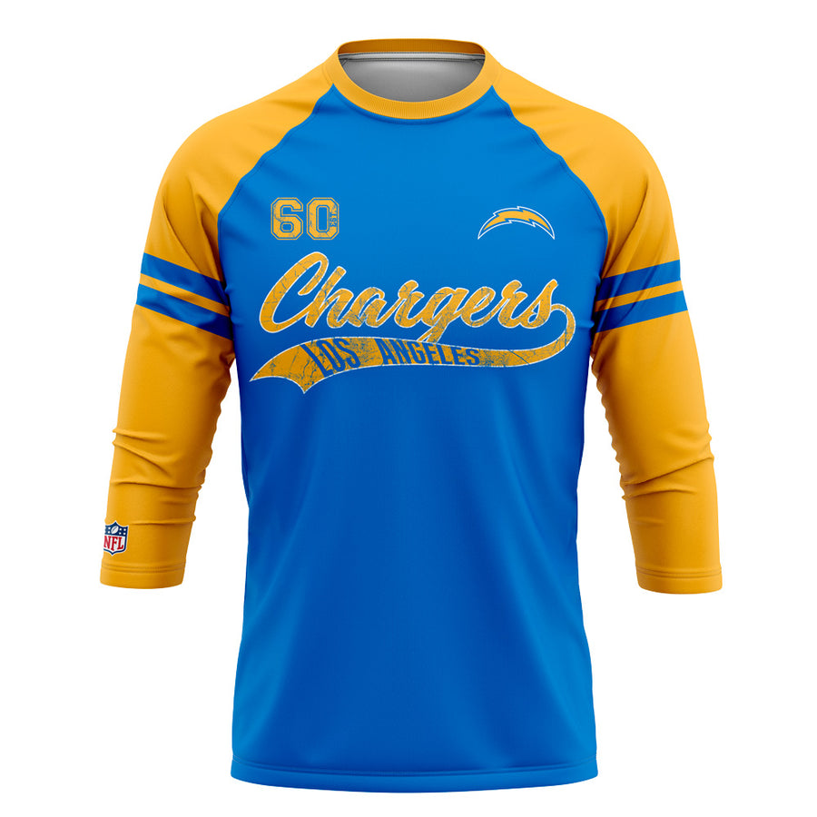 Playera Pijama Ranglan Los Angeles Chargers Classic