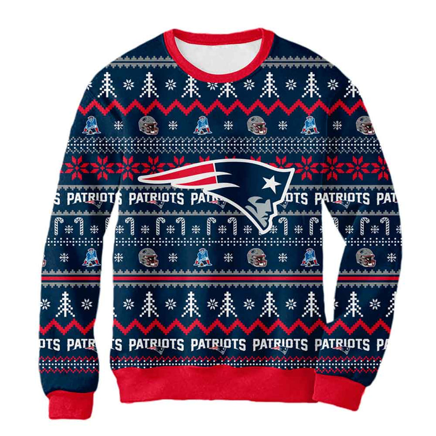 Sudadera Navideña New England Patriots