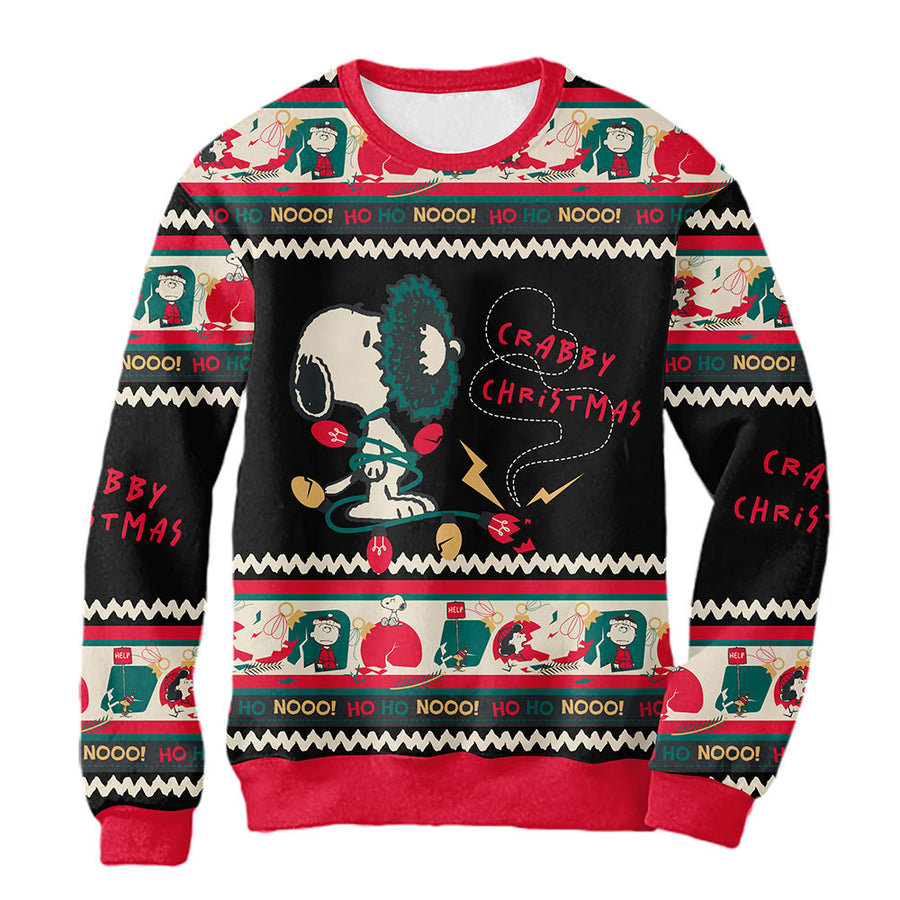 Sudadera Navideña Snoopy Crabby Christmas