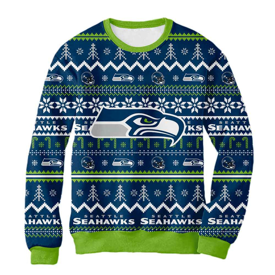 Sudadera Navideña Seattle Seahawks
