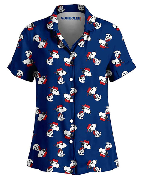 Camisa Pijama Snoopy School