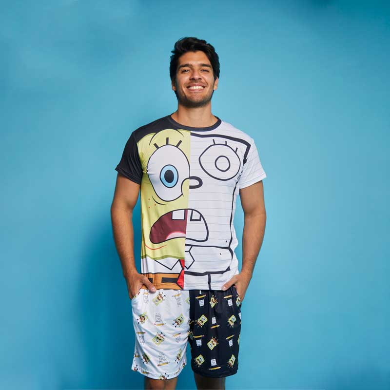 Esponja Para Bob Esponja Pijama Conjunto Pijama Bob Esponja Trazo