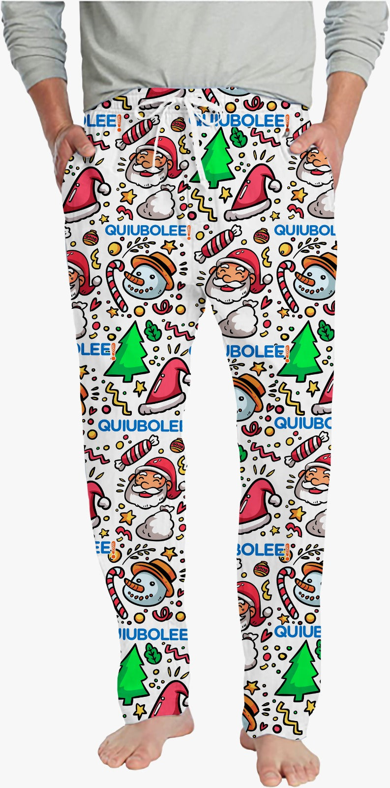 Pantalón Pijama Navidad Blanco