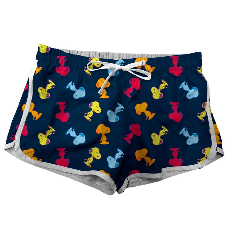 Short Pijama Snoopy Color House Mujer