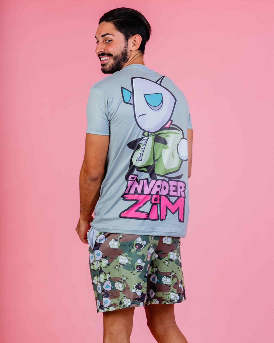 Conjunto Pijama Invasor Zim GIR Camu