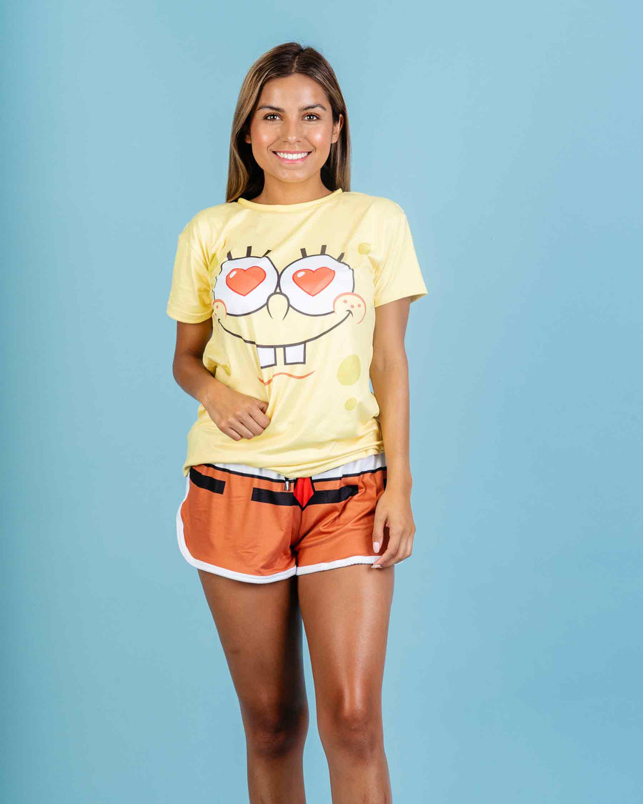 Conjunto Pijama Bob Esponja Enamorado
