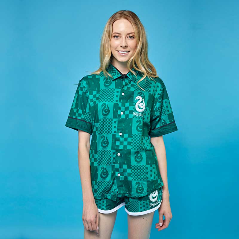Conjunto Camisa Pijama Slytherin Magic