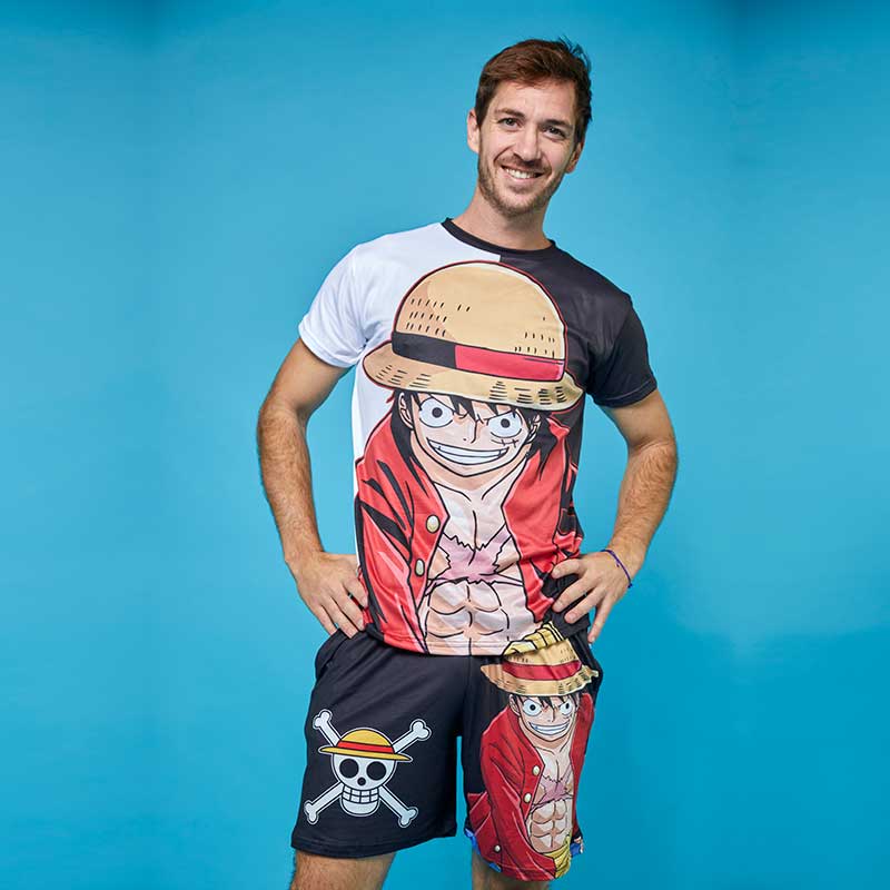 Conjunto Pijama One Piece Luffy Sombrero De Paja