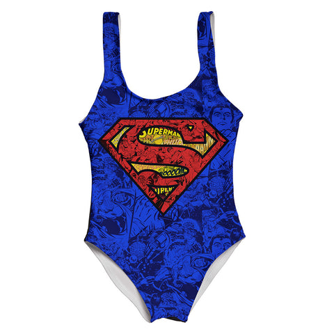 Traje de Baño Completo Superman Blue