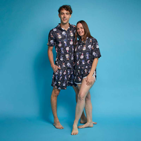 Conjunto Camisa Pijama Equipo 7 Chibis