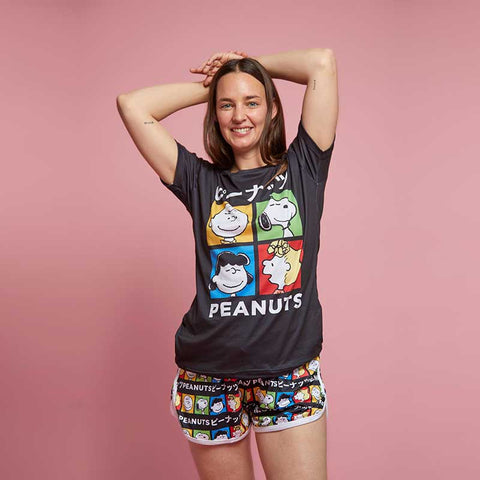 Playera Pijama Peanuts Art Pop