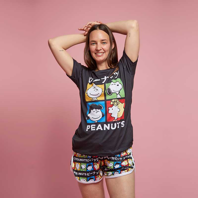 Short Pijama Peanuts Art Pop