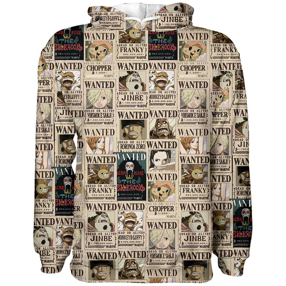 Sudadera Mugiwaras Wanted