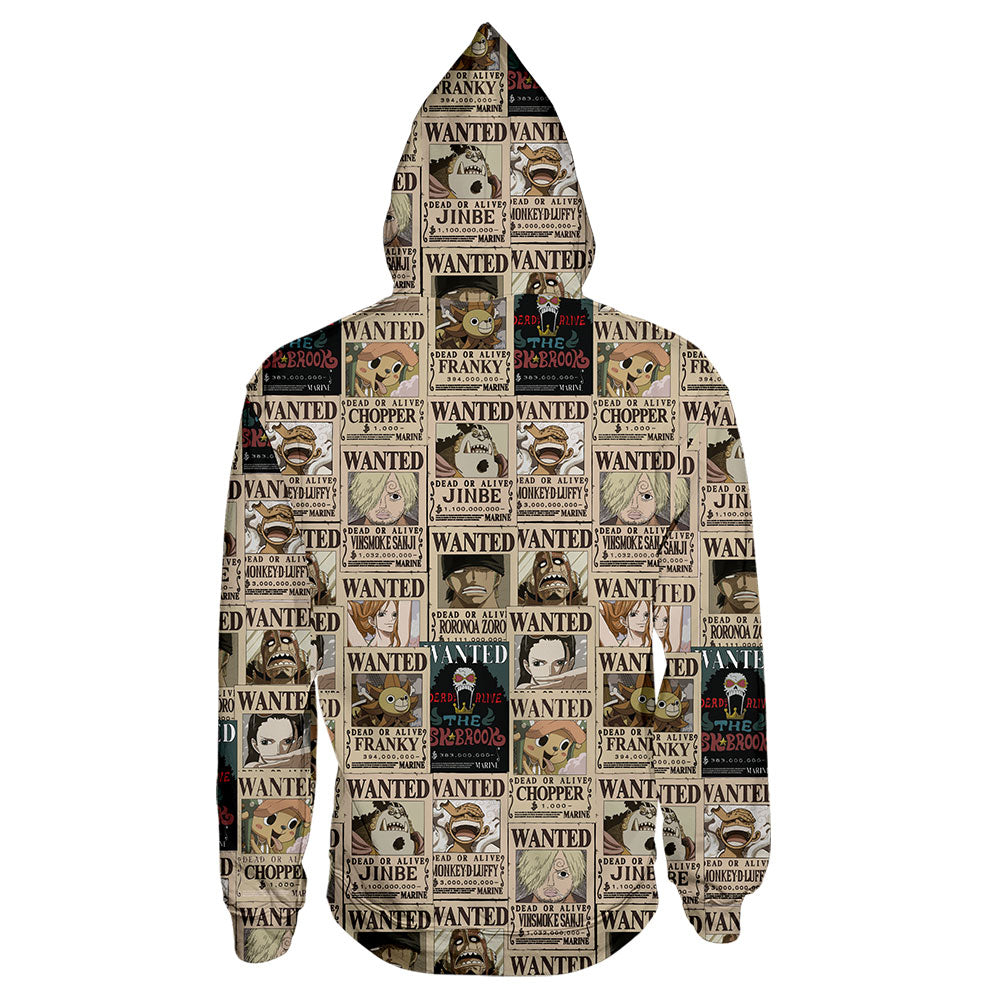 Sudadera Mugiwaras Wanted