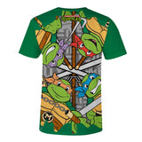 Playera Pijama Tortugas Ninja Squad