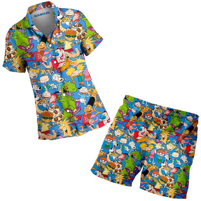 Conjunto Camisa Pijama Nicktoonsmania