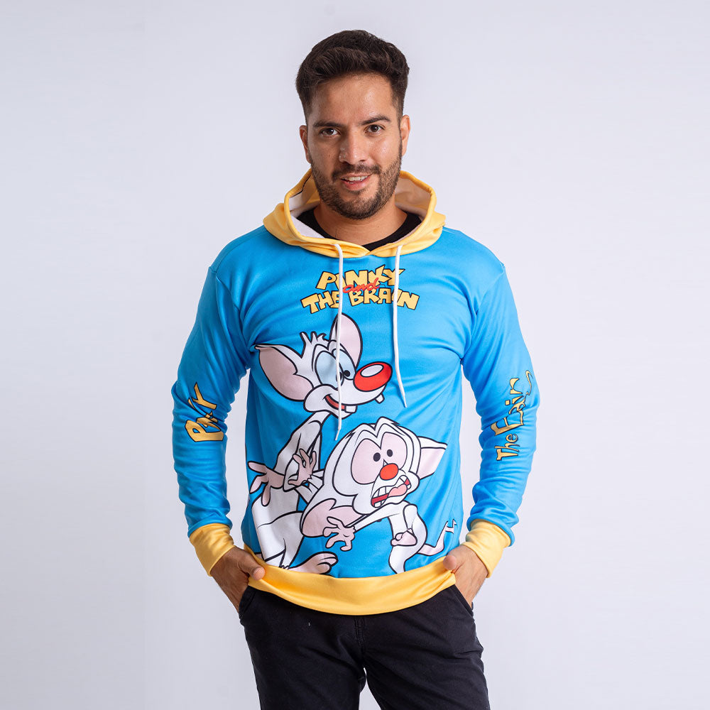 Sudadera Pinky Y Cerebro Blue