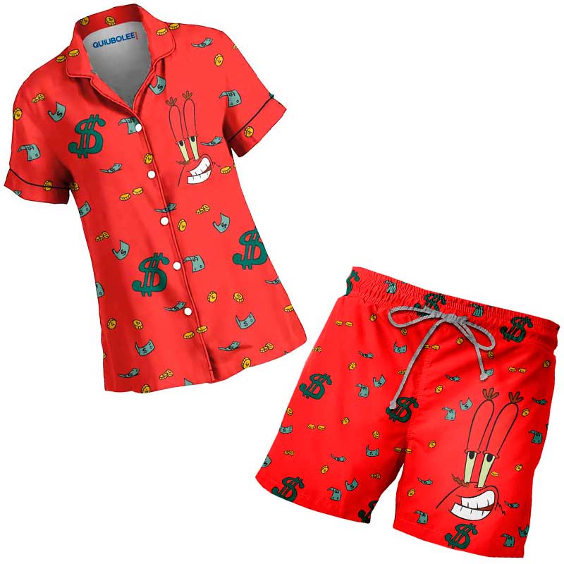Conjunto Camisa Pijama Don Cangrejo Rich Kid