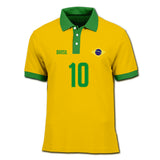 Playera Polo Brasil Retro