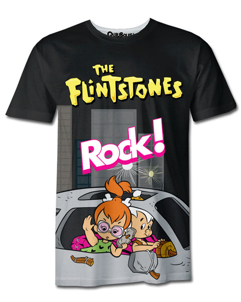Playera Pijama Bam Bam y Pebbles