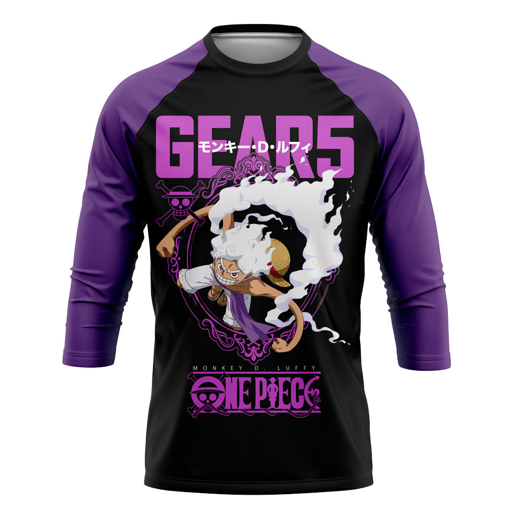 Playera Pijama Ranglan One Piece Gear5