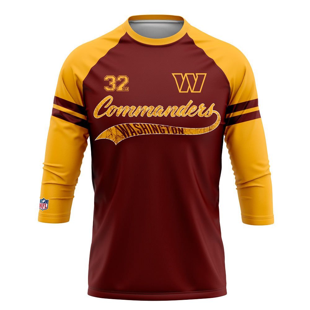 Playera Pijama Ranglan Washington Commanders Classic