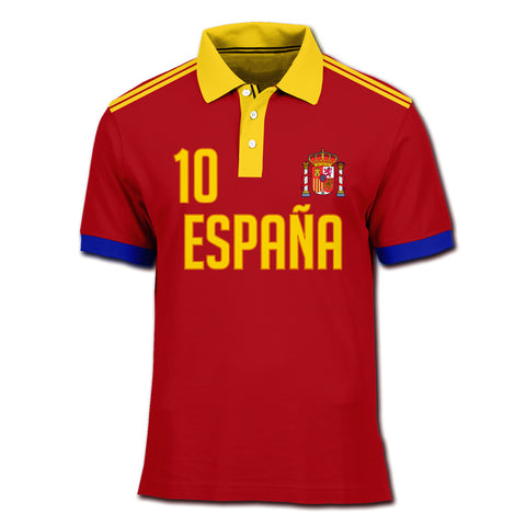 Playera Polo España Retro