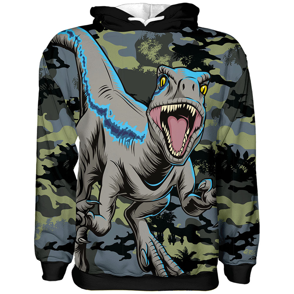 Sudadera Jurassic Blue Camuflaje