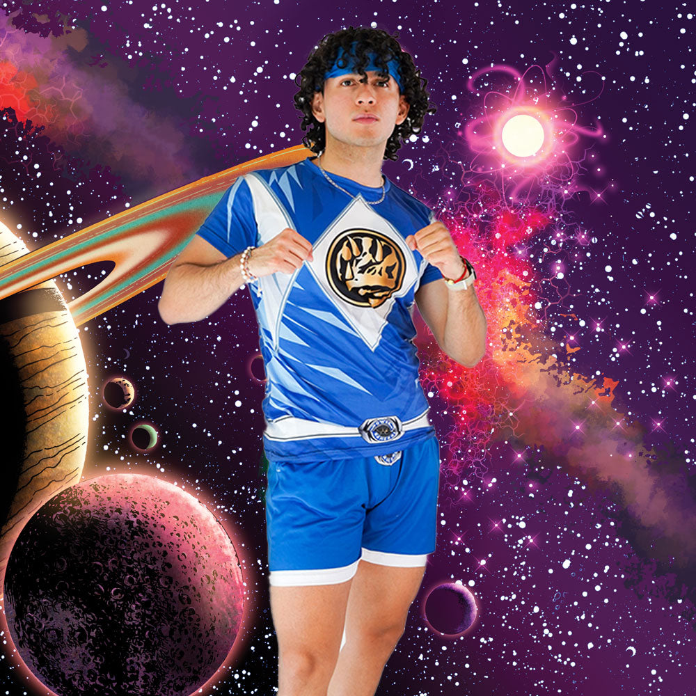 Conjunto Pijama Mighty Morphin Blue Ranger