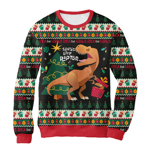 Sudadera Navideña Jurassic Park T-Rex
