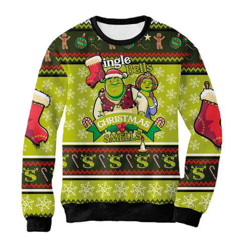 Sudadera Navideña Shrek Ghristmas