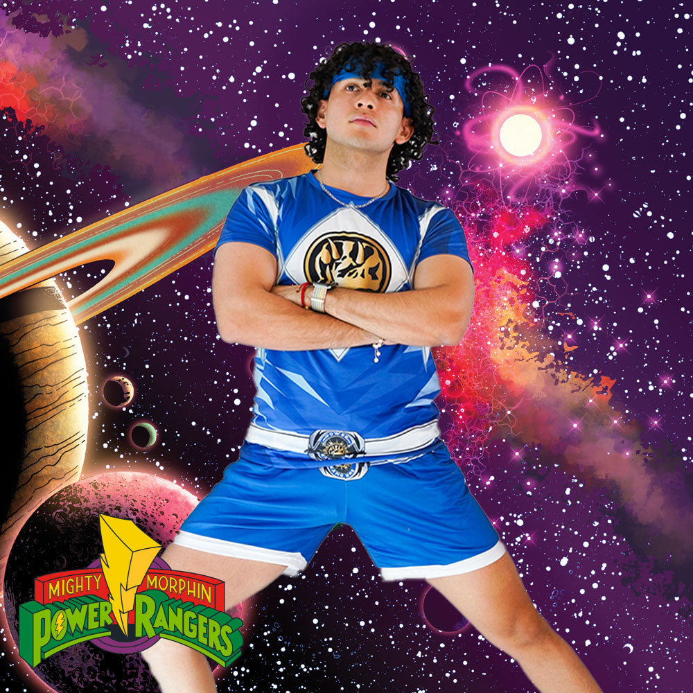 Conjunto Pijama Mighty Morphin Blue Ranger