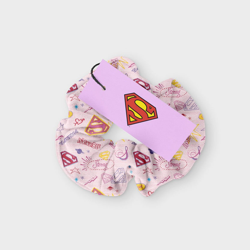 Scrunchy Supergirl Pink
