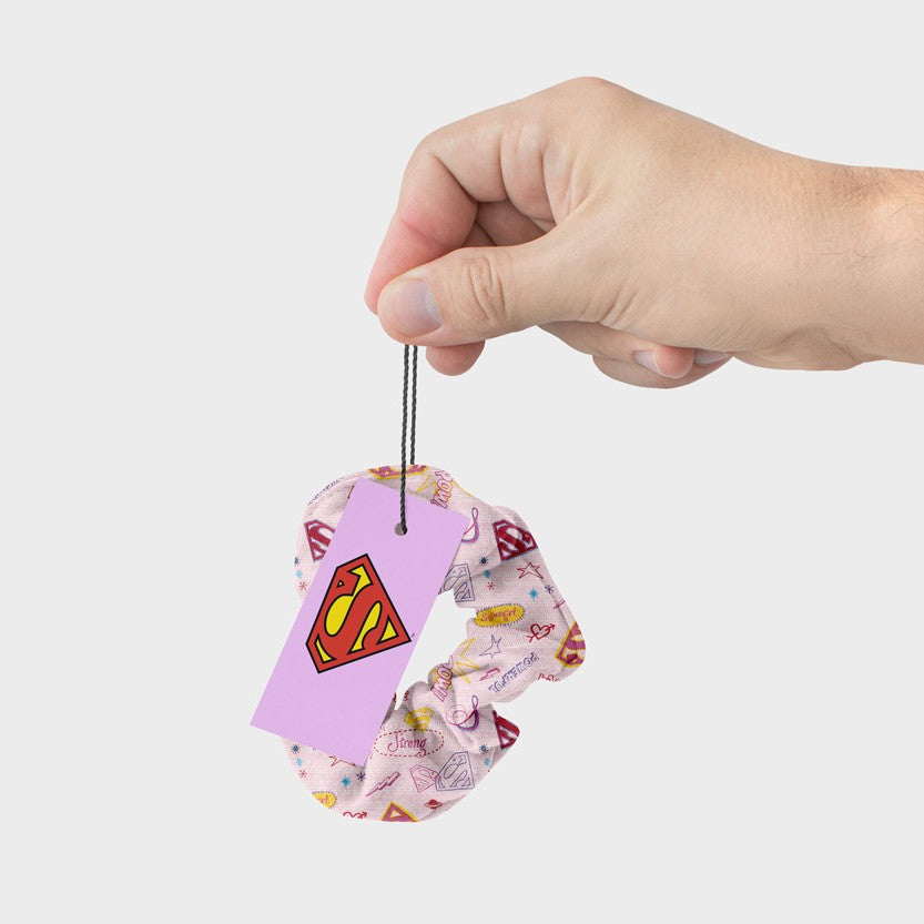 Scrunchy Supergirl Pink