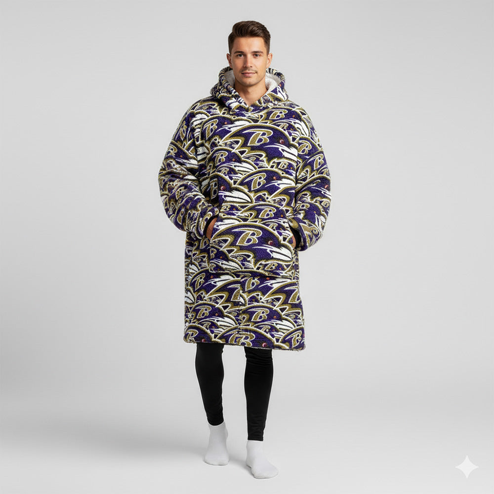 Sudaderota Baltimore Ravens MaxiLogo