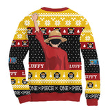 Sudadera Navideña Monkey D Luffy